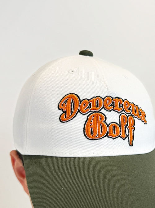 Old English Golf hat 763472845 キャップ / WHITExGREEN