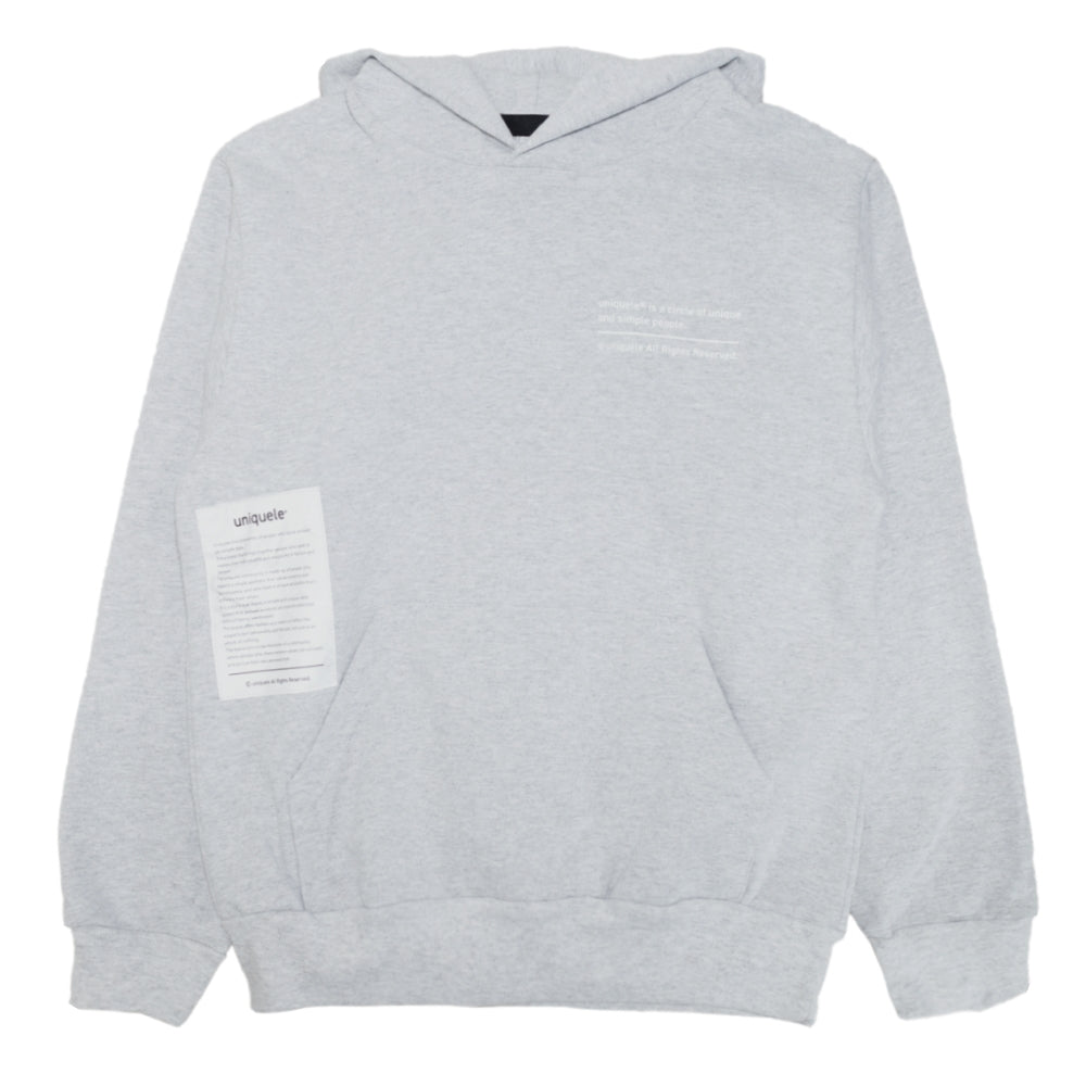 uniquele HEAVY FLEECE HOODIE スウェット フーディ FD2001 ASH GREY アッシュグレー