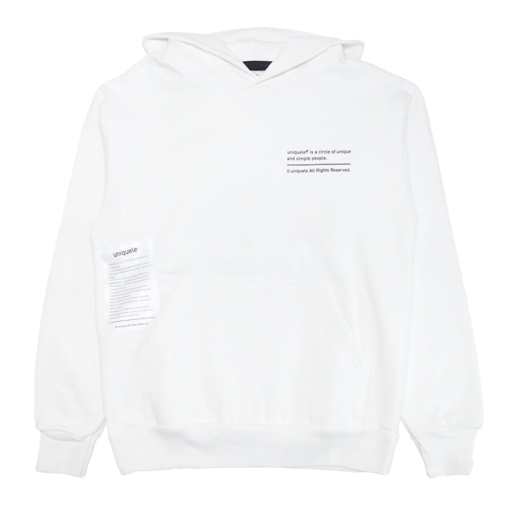 uniquele HEAVY FLEECE HOODIE スウェット フーディ FD2001 WHITE ホワイト