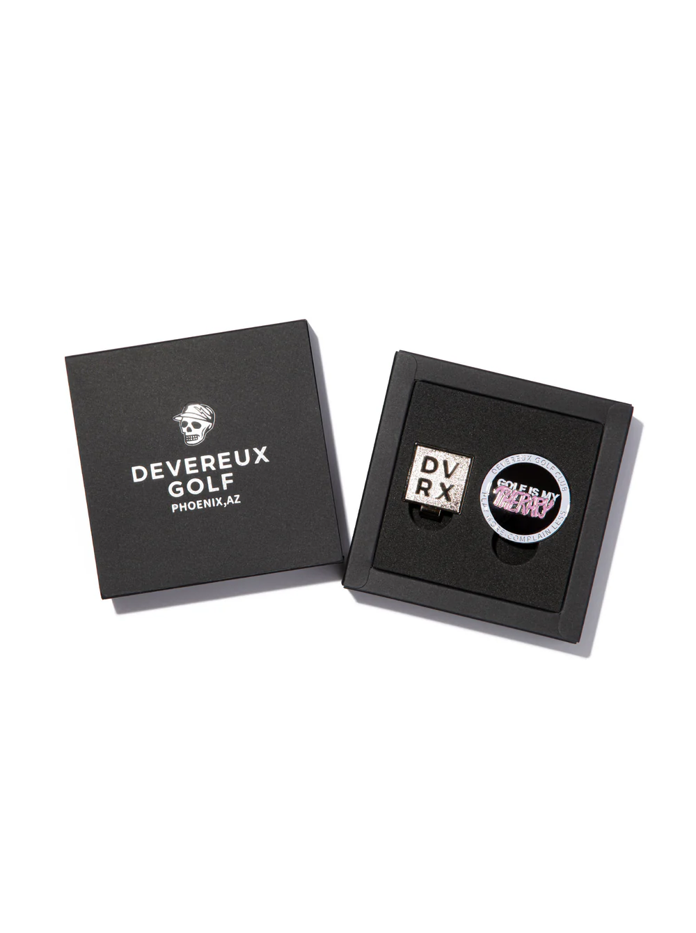 DEVEREUX GOLF Golf is my Therapy Magnetable Ball Marker 763474821-BLACK