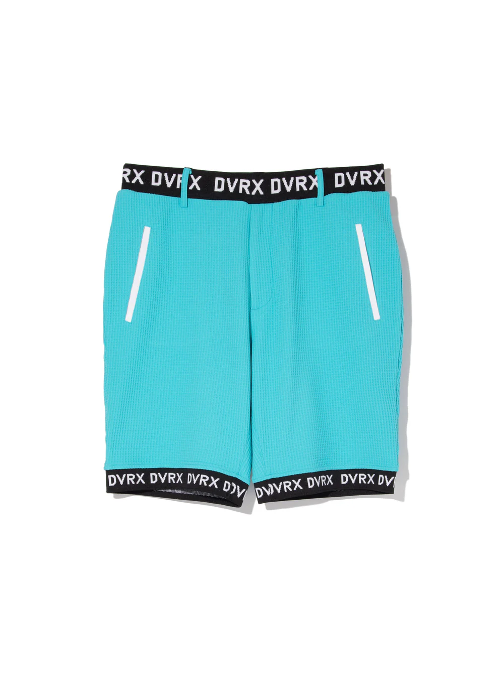 DEVEREUX GOLF Southern Drawワッフルロゴテープショーツ 763572407-AQUA