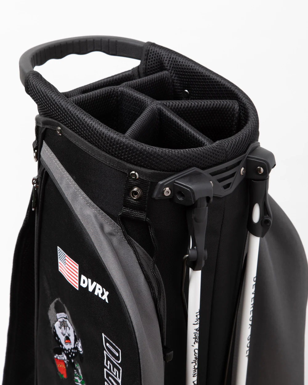 DEVEREUX GOLF Logo Assorted Caddie Bag/ロゴアソーテッドキャディーバッグ 763572822-BLACK