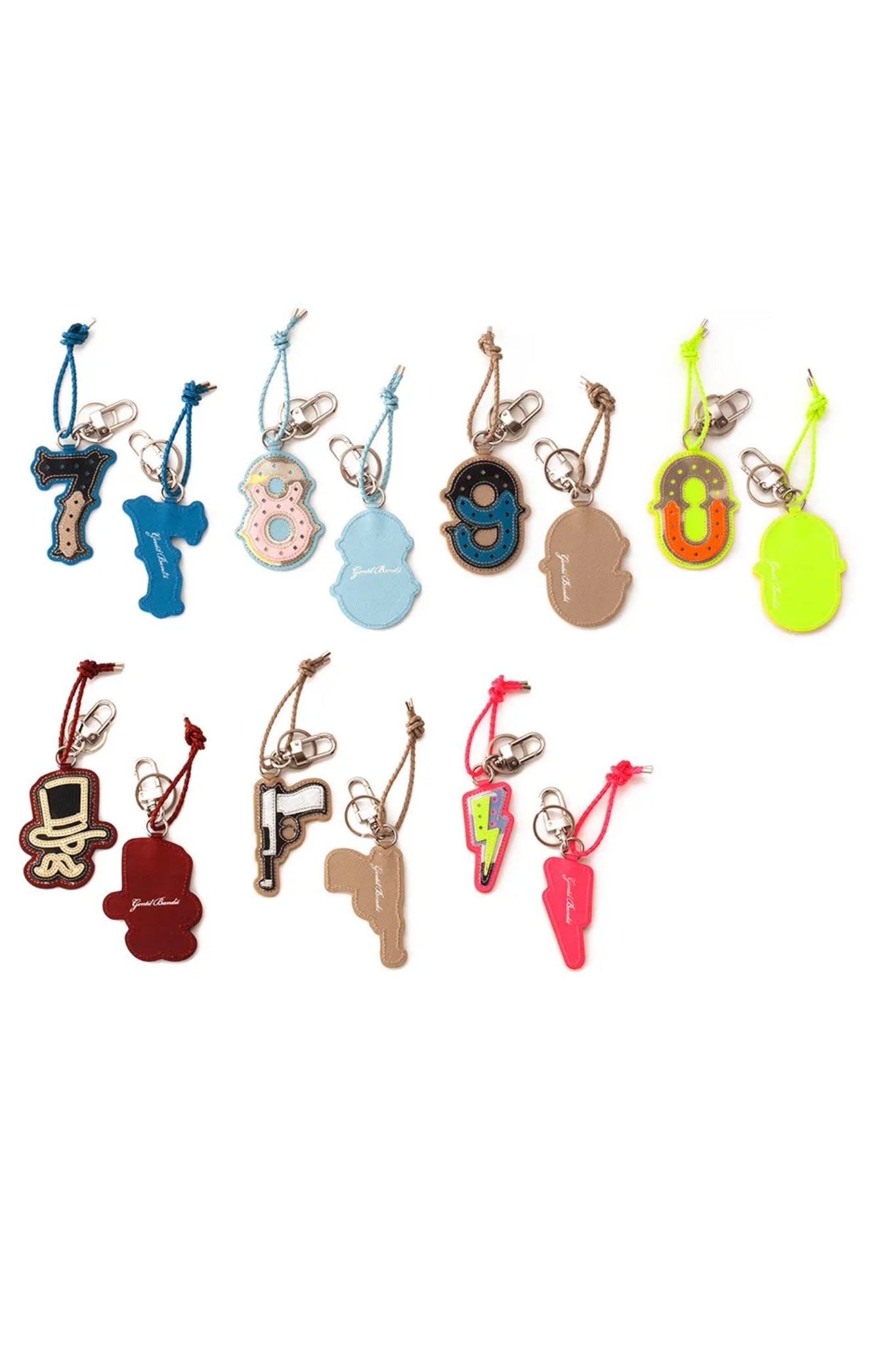 GENTIL BANDIT ジャンティバンティ イニシャルキーホルダー ナンバー GBK1963