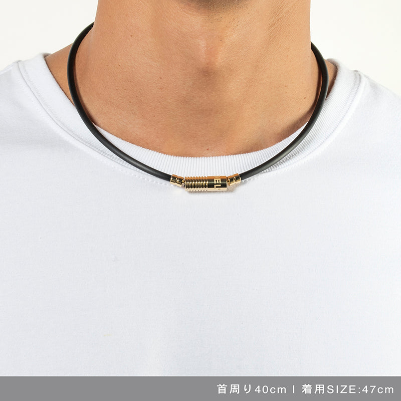 BANDEL バンデル NEUTRAL ニュートラル Black×Gold 磁気ネックレス HLCNN Black×Gold