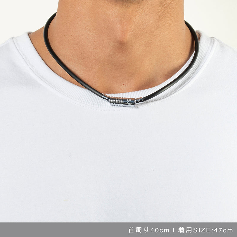 BANDEL バンデル NEUTRAL ニュートラル Black×Silver 磁気ネックレス HLCNN Black×Silver