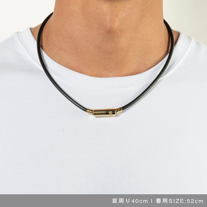 BANDEL バンデル NEUTRAL ニュートラル Black×Gold 磁気ネックレス HLCNN Black×Gold