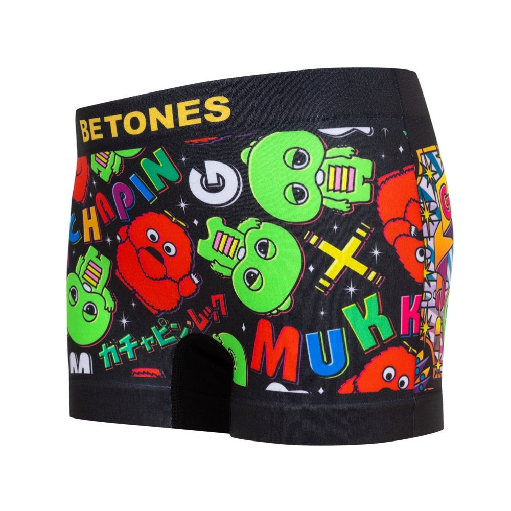 BETONES ビトーンズ KIDS ボクサーパンツ GACHAMUKU2-GAMU002 BLACK