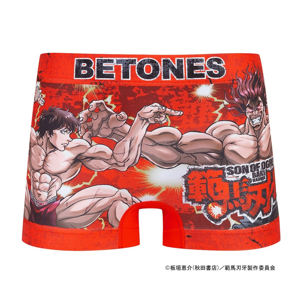 BETONES ビトーンズ ボクサーパンツ 範馬刃牙 BAKI 001 RED