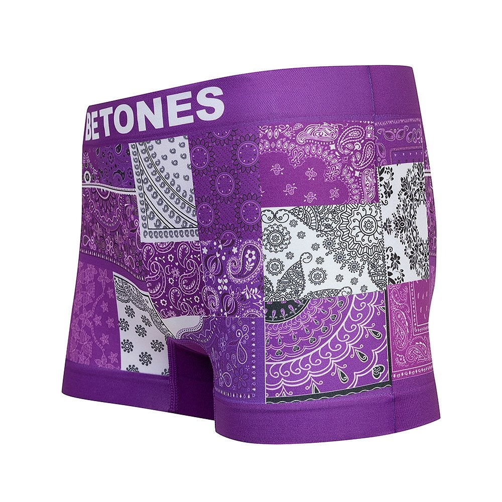 BETONES ビトーンズ ボクサーパンツ BANDANA BAN001 PURPLE