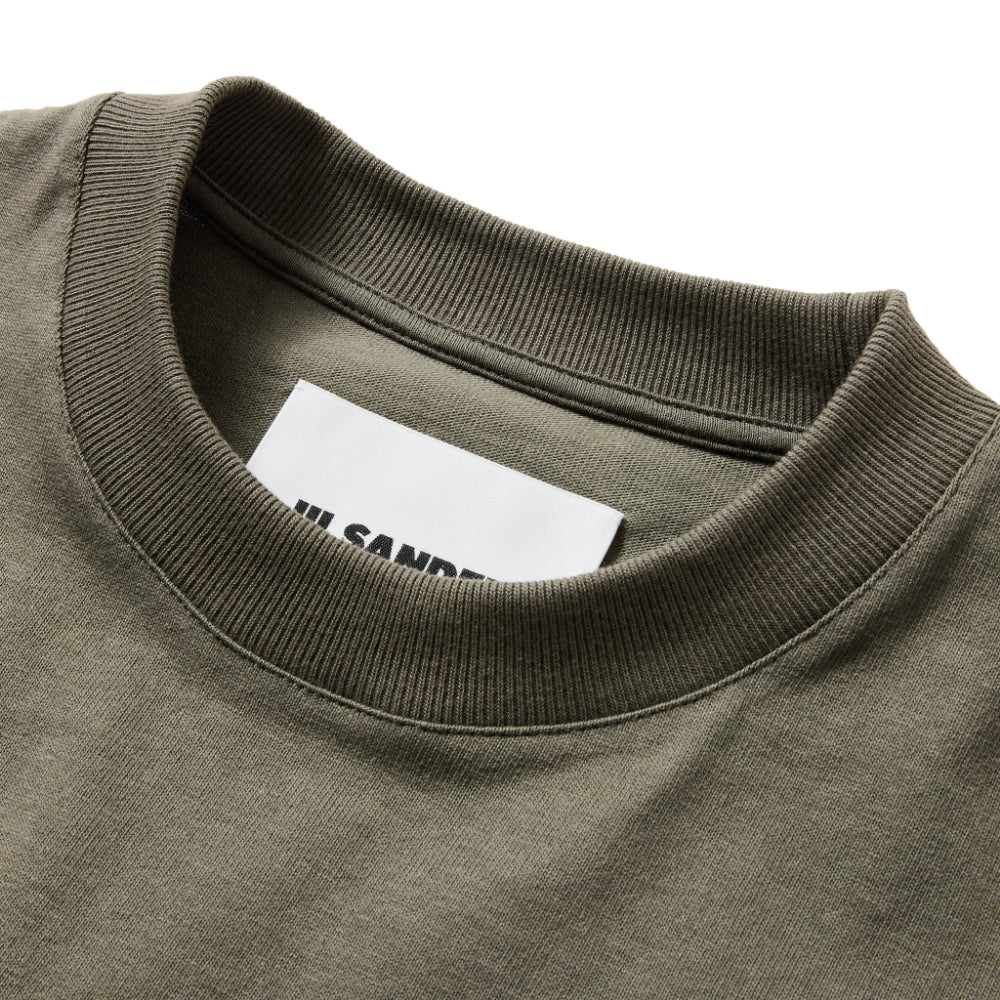 Tシャツ ロゴ入り コットンジャージー J21GC0001 THYMEGREEN タイムグリーン