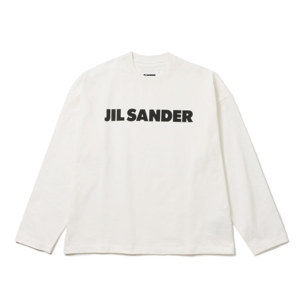 JIL SANDER ジルサンダー ロンT ロゴ入り クルーネック J22GC0136 