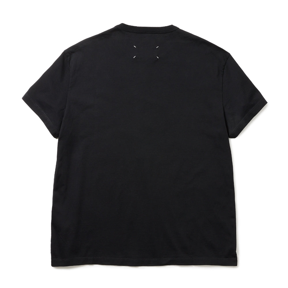 MAISON MARGIELA メゾン マルジェラ Tシャツ COTTON T-SHIRT S30GC0701 S22816 BLACKxWHITE ブラック ホワイト