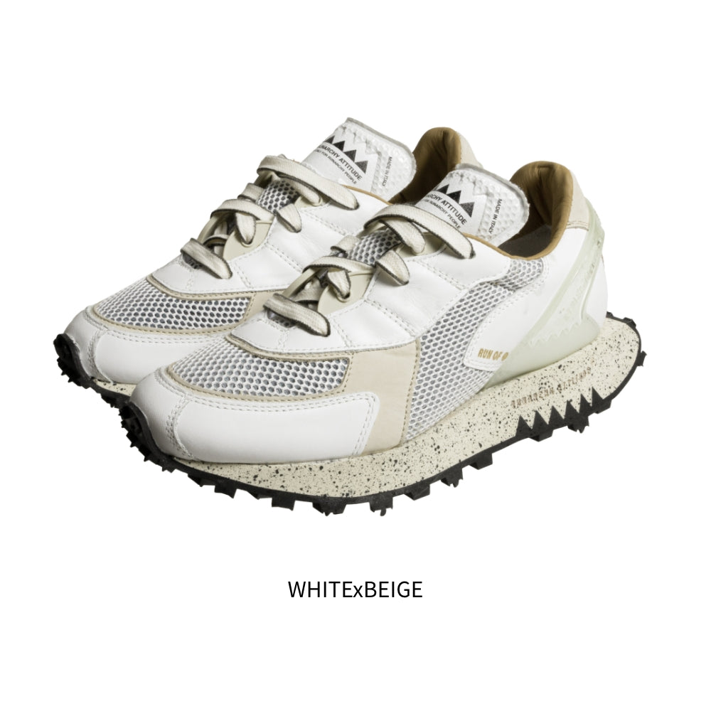 POLARIS RUN229P スニーカー / WHITExBEIGE