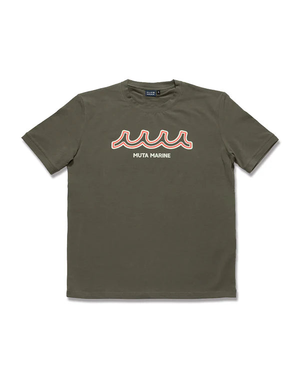 NEON WAVE ストレッチTシャツ KHAKI