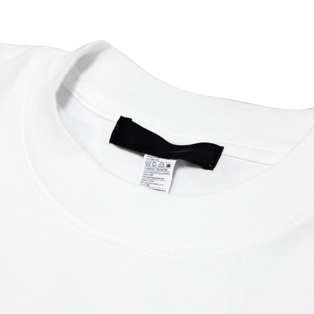 LONG SLEEVE CREW NECK T-SHIRT ロングスリーブ クルーネック ロンT LS2001 WHITE ホワイト