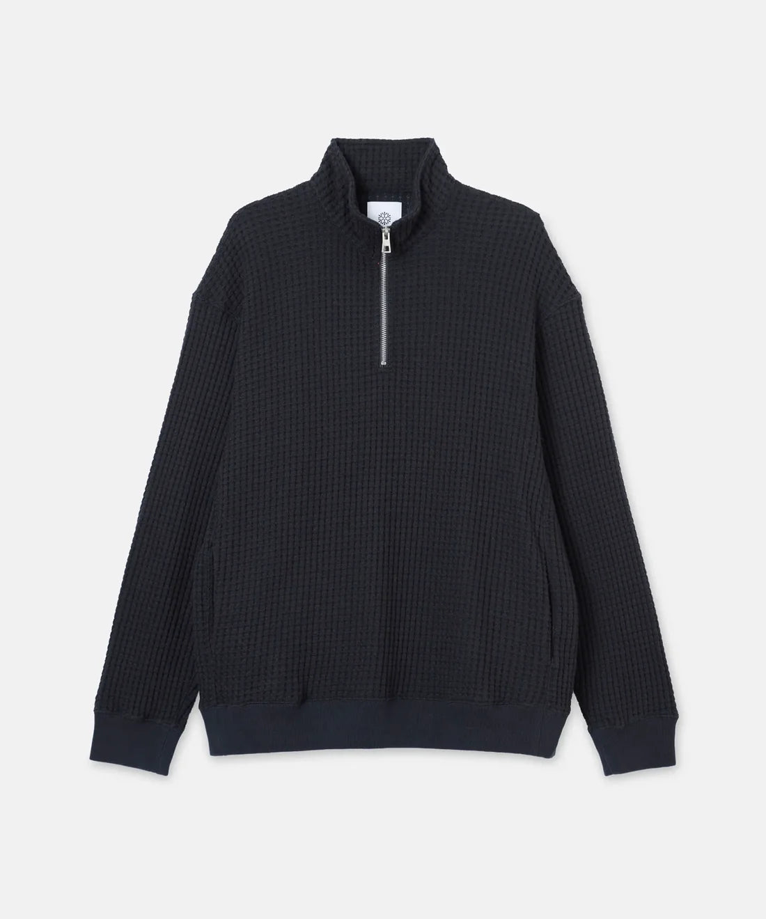 SEA GREEN ONI WAFFLE HALFZIP PULLOVER