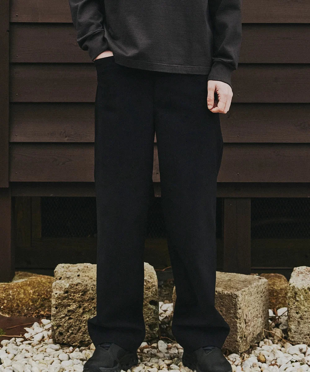 SEA GREEN ECO SUEDE LOOSE PANTS