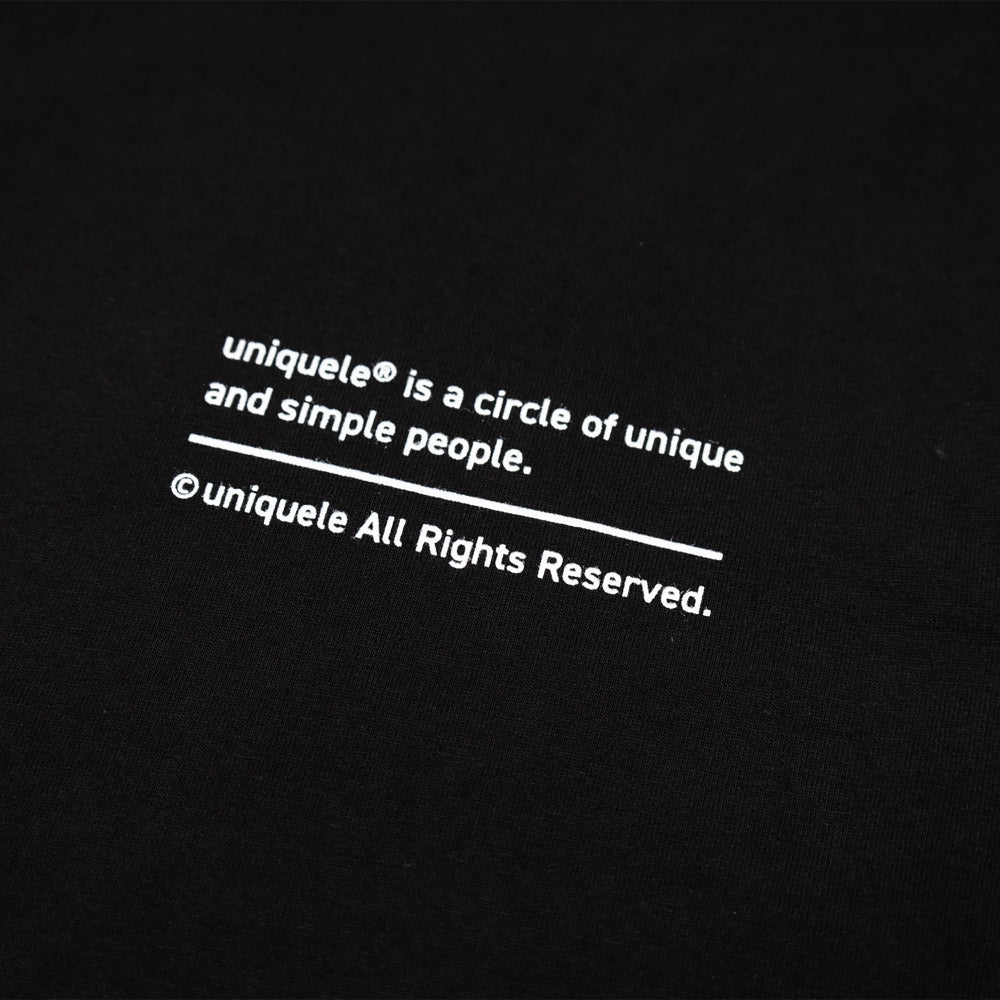 uniquele MOCK CREW NECK モックネック クルーネック Tシャツ MN2001 BLACK ブラック