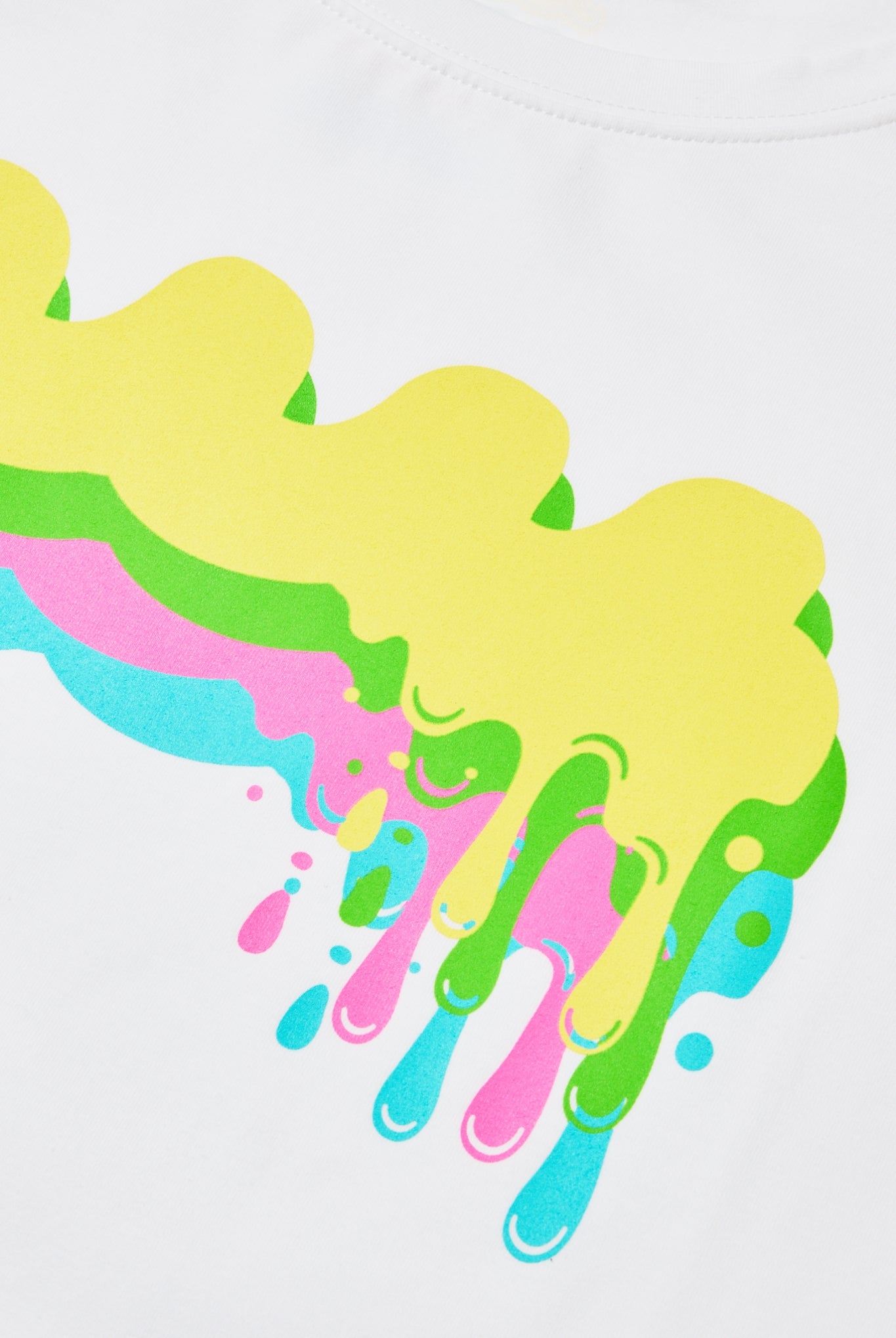 MELT WAVE Tシャツ MMAX-434461 / WHITE×RAINBOW