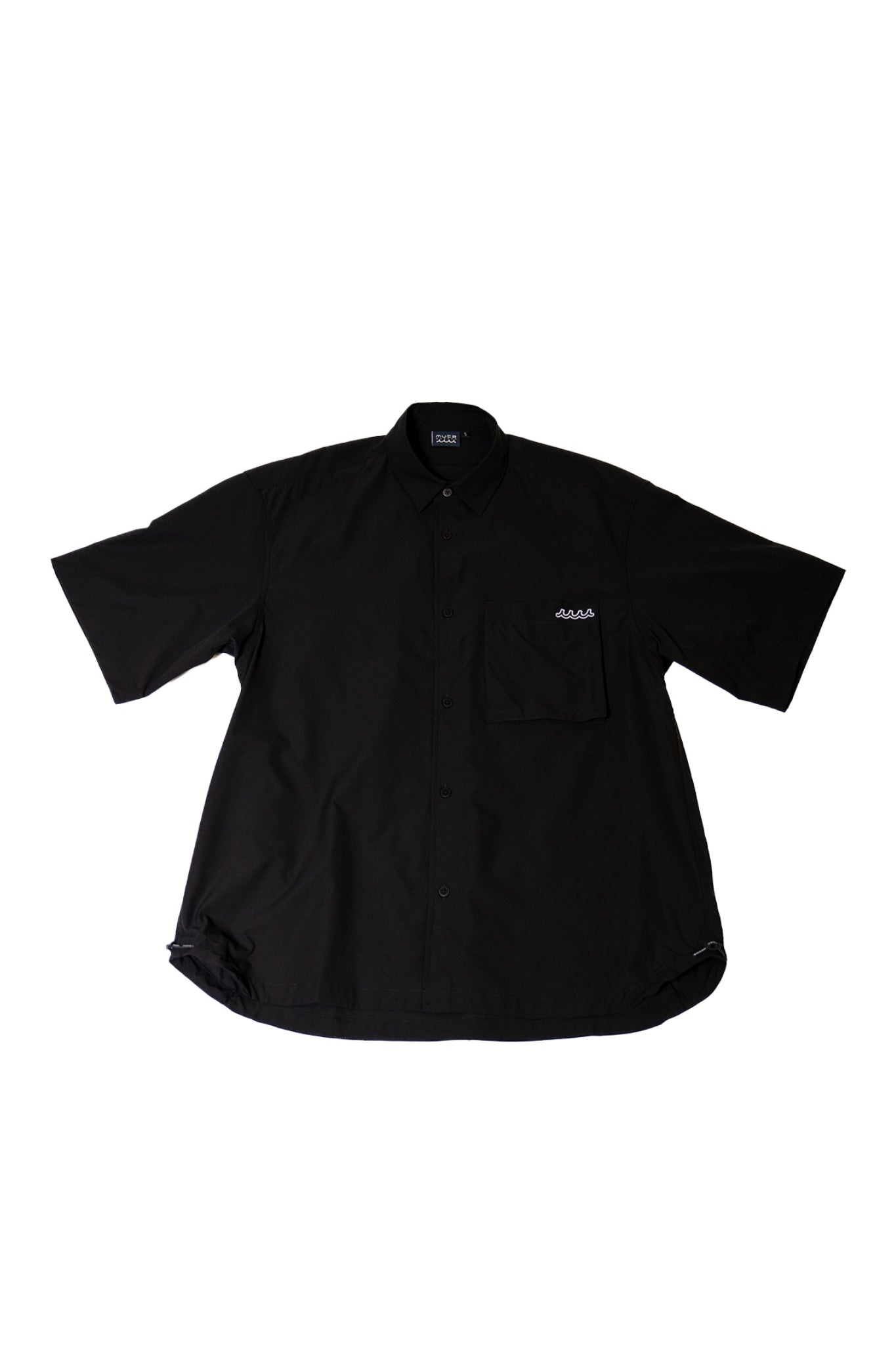 muta MARINE ムータマリン シャツ 半袖襟付きシャツ MMSG-230724 BLACK