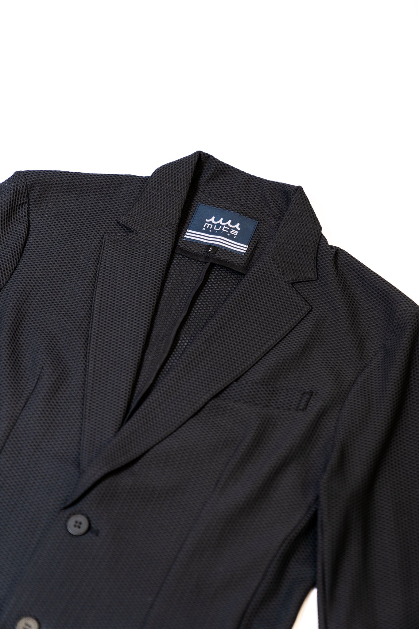 muta MARINE ムータ ストレッチメッシュシングルジャケット MMSG-230745 BLACK