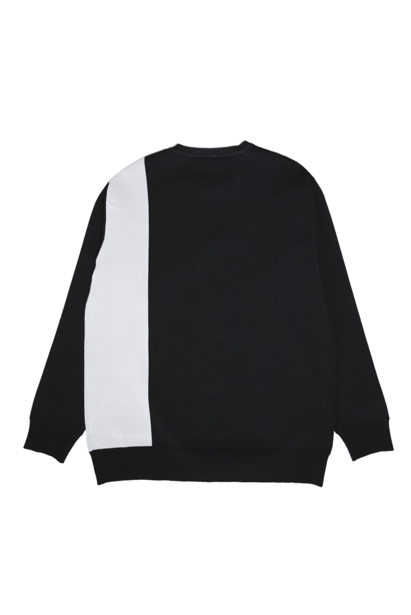 バーチカル ジャガードニット プルオーバー ニット MMSG-240140 ドライタッチ ルーズフィット 軽量 / BLACK