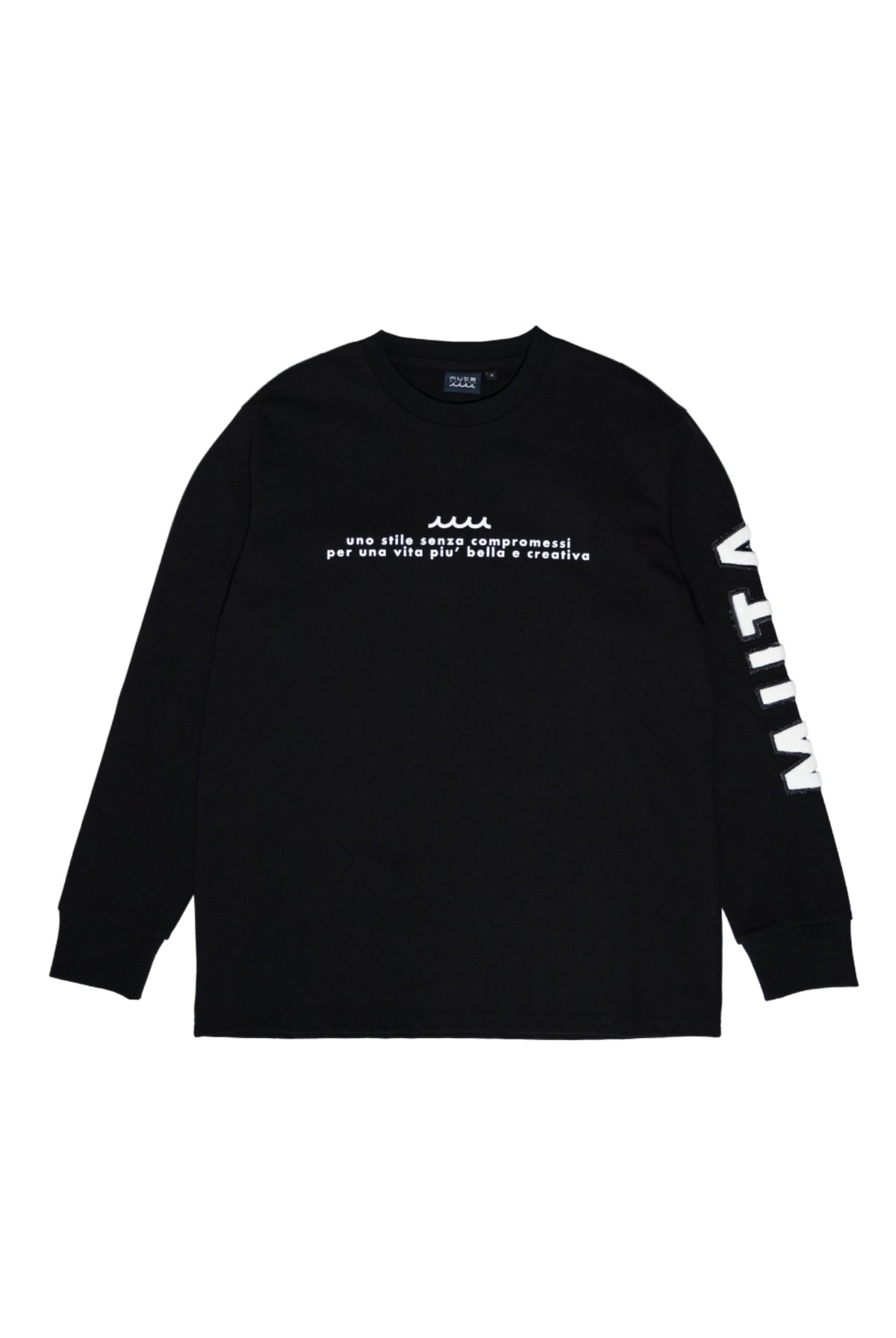 muta MARINE ムータ マリン | ロンT 長袖 Tシャツ ブラック 秋冬 ユニ 