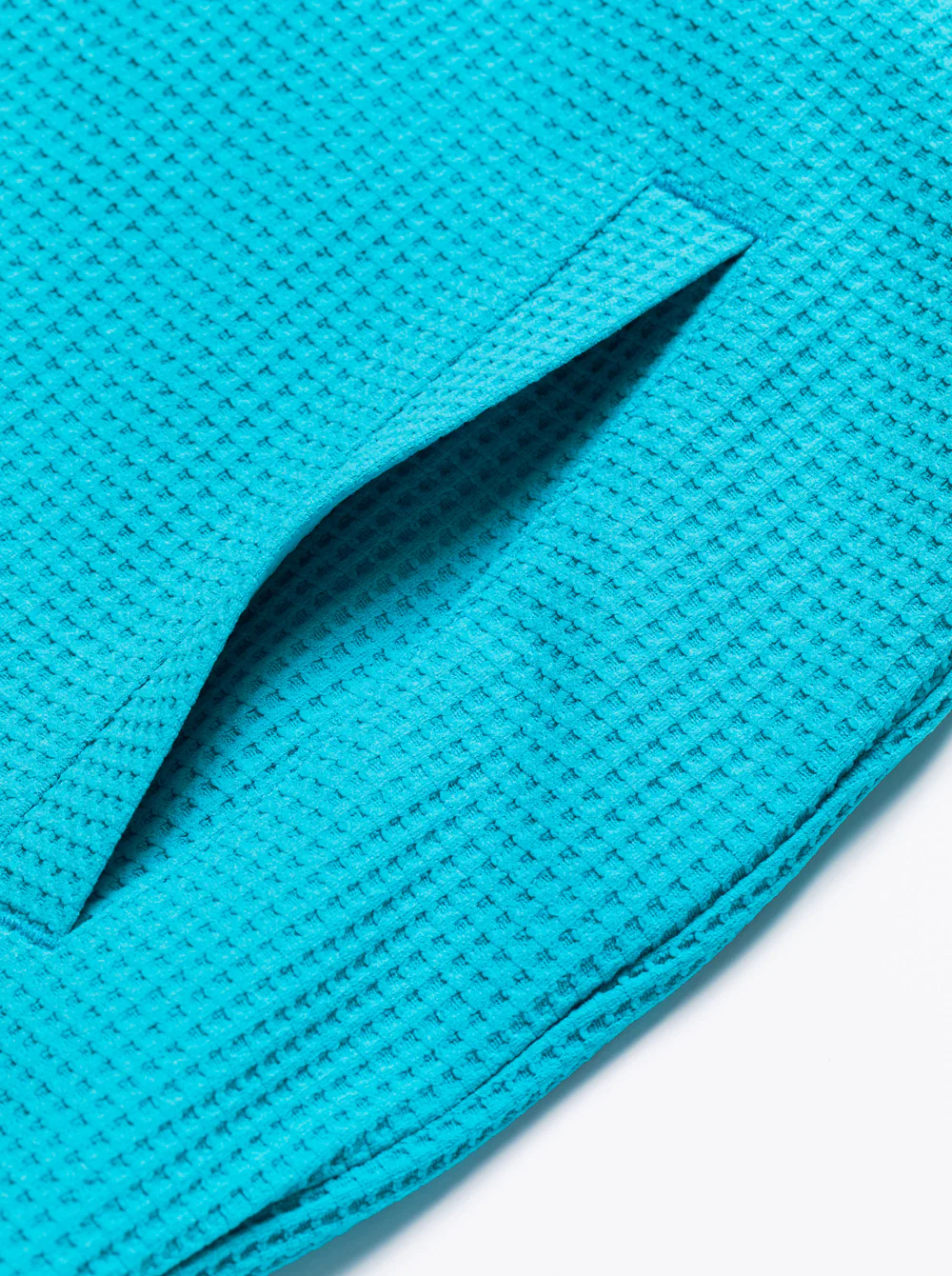 DEVEREUX GOLFSouthern DrawワッフルFull Zipロゴテープフーディー 763572110-AQUA