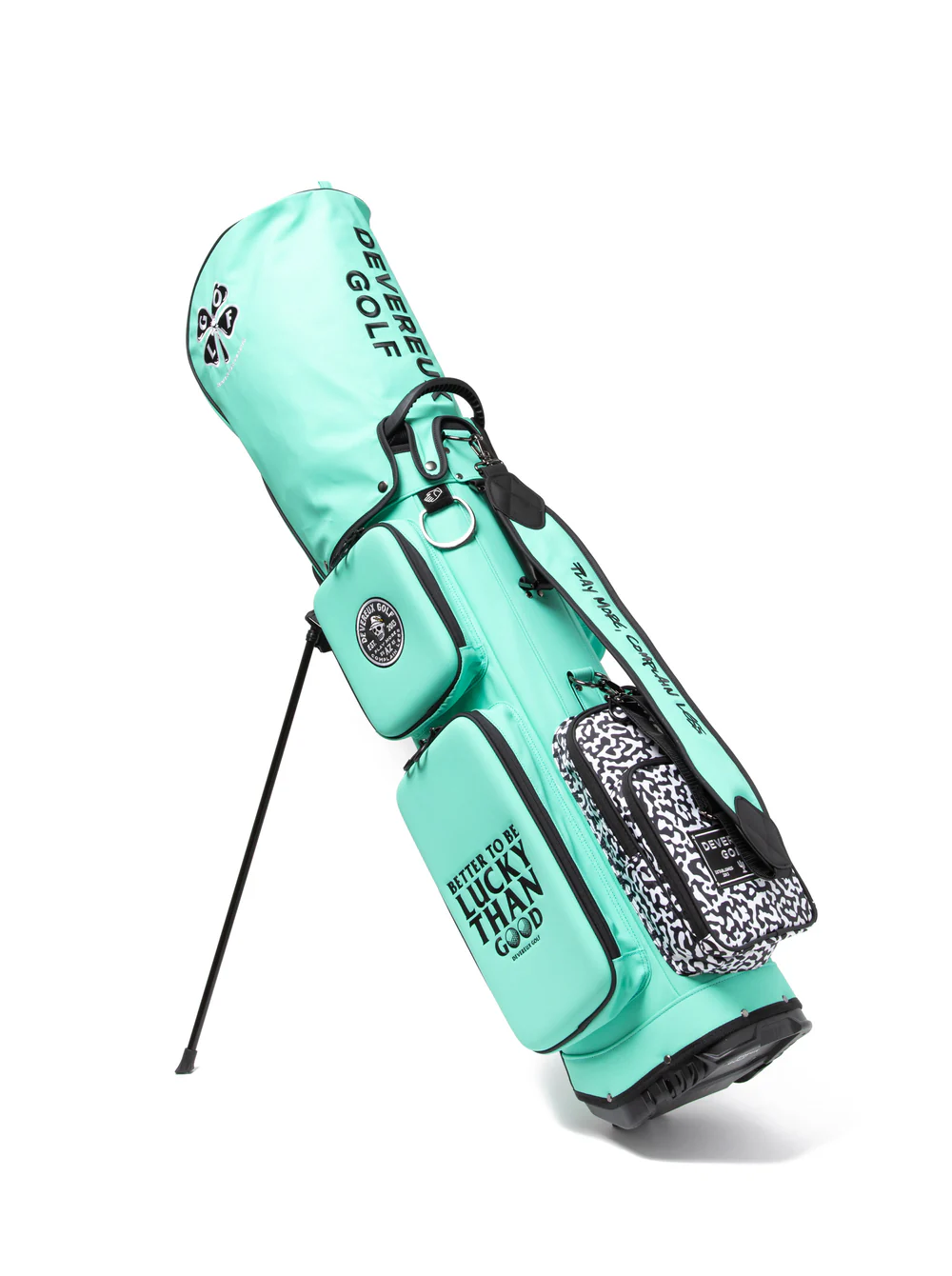 DEVEREUX GOLF Deep Side Pocket Caddie Bag/ディープサイドポケットキャディーバッグ 763474846-AQUA