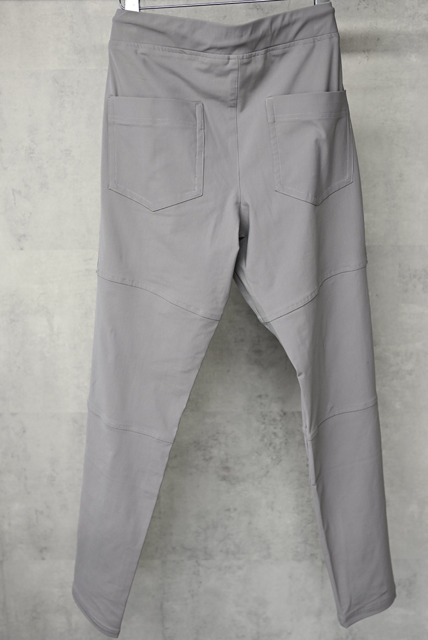 Johnson LINE NYLON PT BASIC-ST-009 SUPER TIGHT TAPERD ロングパンツ 機能素材 / GREY×LINE SILVER