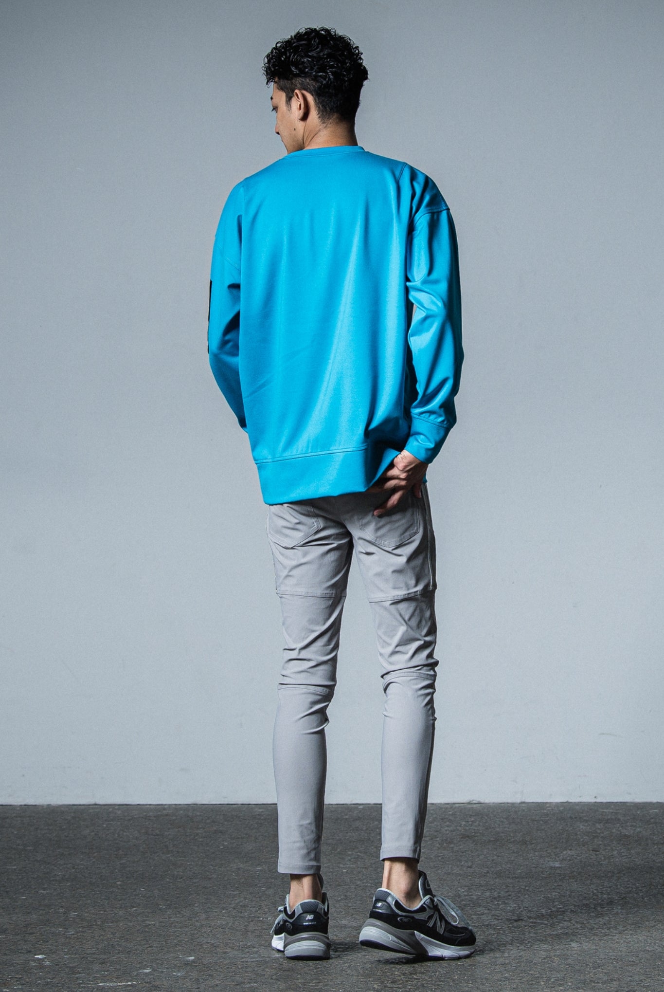 military pocket loose trainer RC33-C-002 トレーナー 機能素材 / BLUE