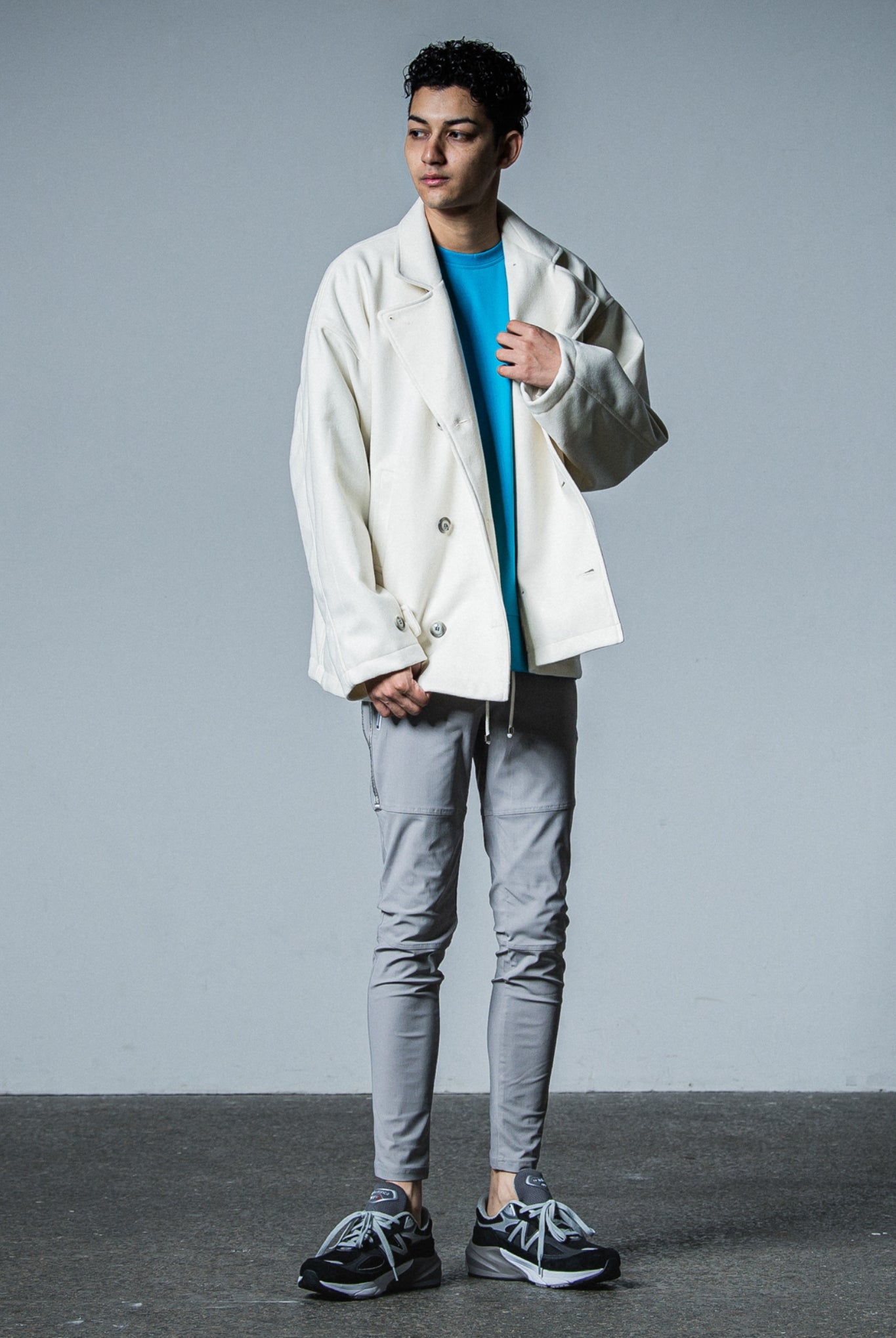 military pocket loose trainer RC33-C-002 トレーナー 機能素材 / BLUE