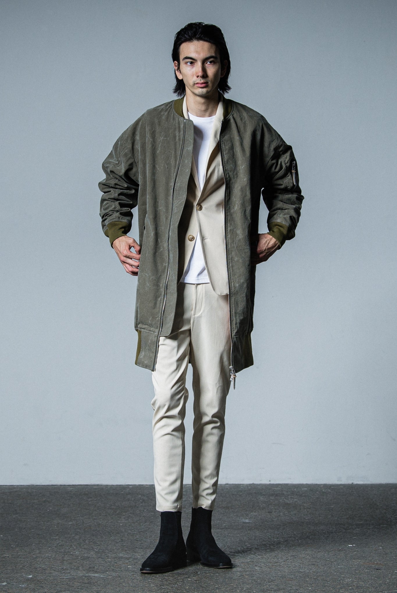DRY JACKET RC33-JK-001 TIGHT FIT テーラード ジャケット 機能素材 / BEIGE
