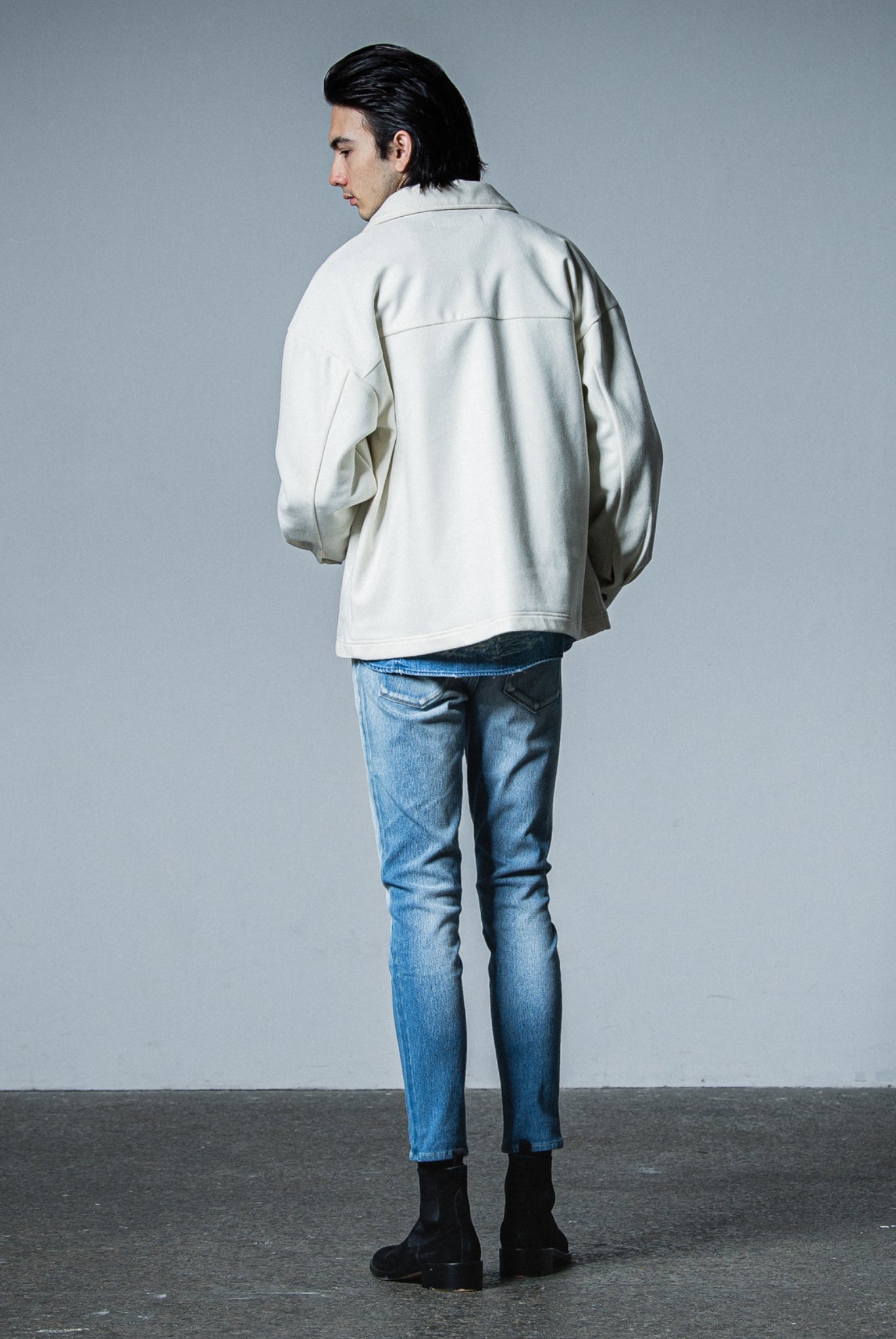 MELTON OVER CPO RC33-JK-005 LOOSE FIT ジャケット ジャージ / OFF WHITE