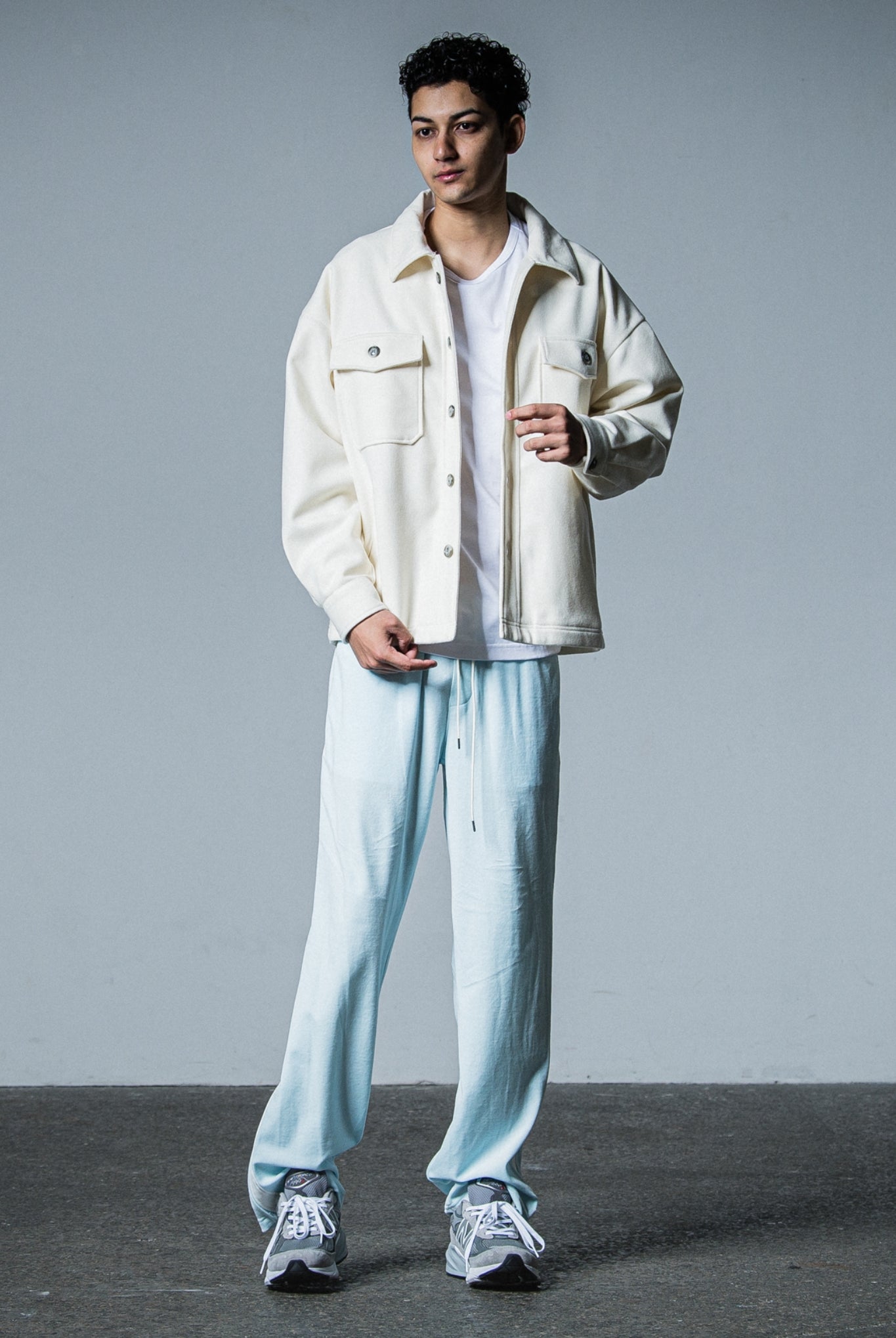 MELTON OVER CPO RC33-JK-005 LOOSE FIT ジャケット ジャージ / OFF WHITE