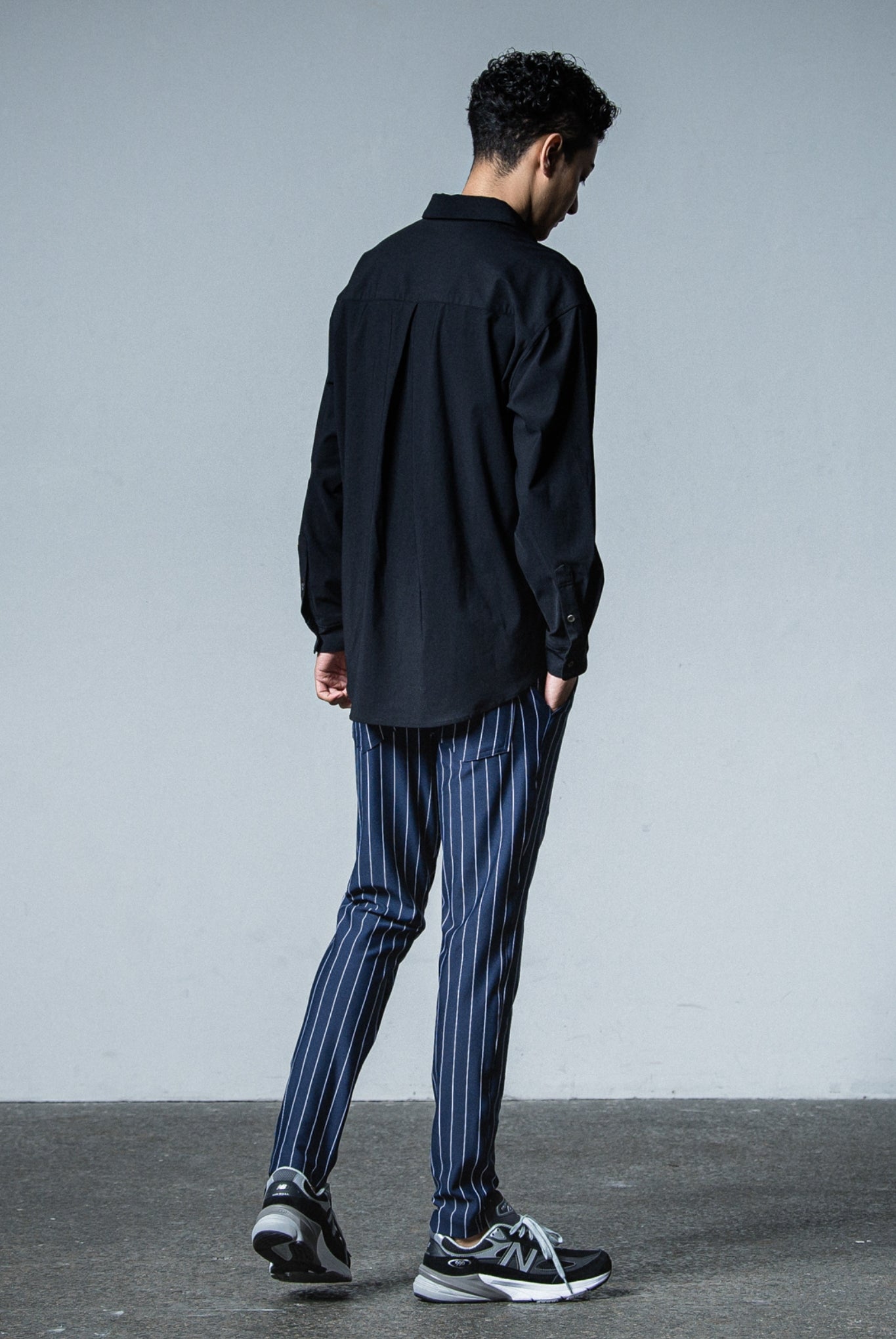 NYLON jack shirts RC33-SH-001 シャツ ストレッチ 速乾 / BLACK