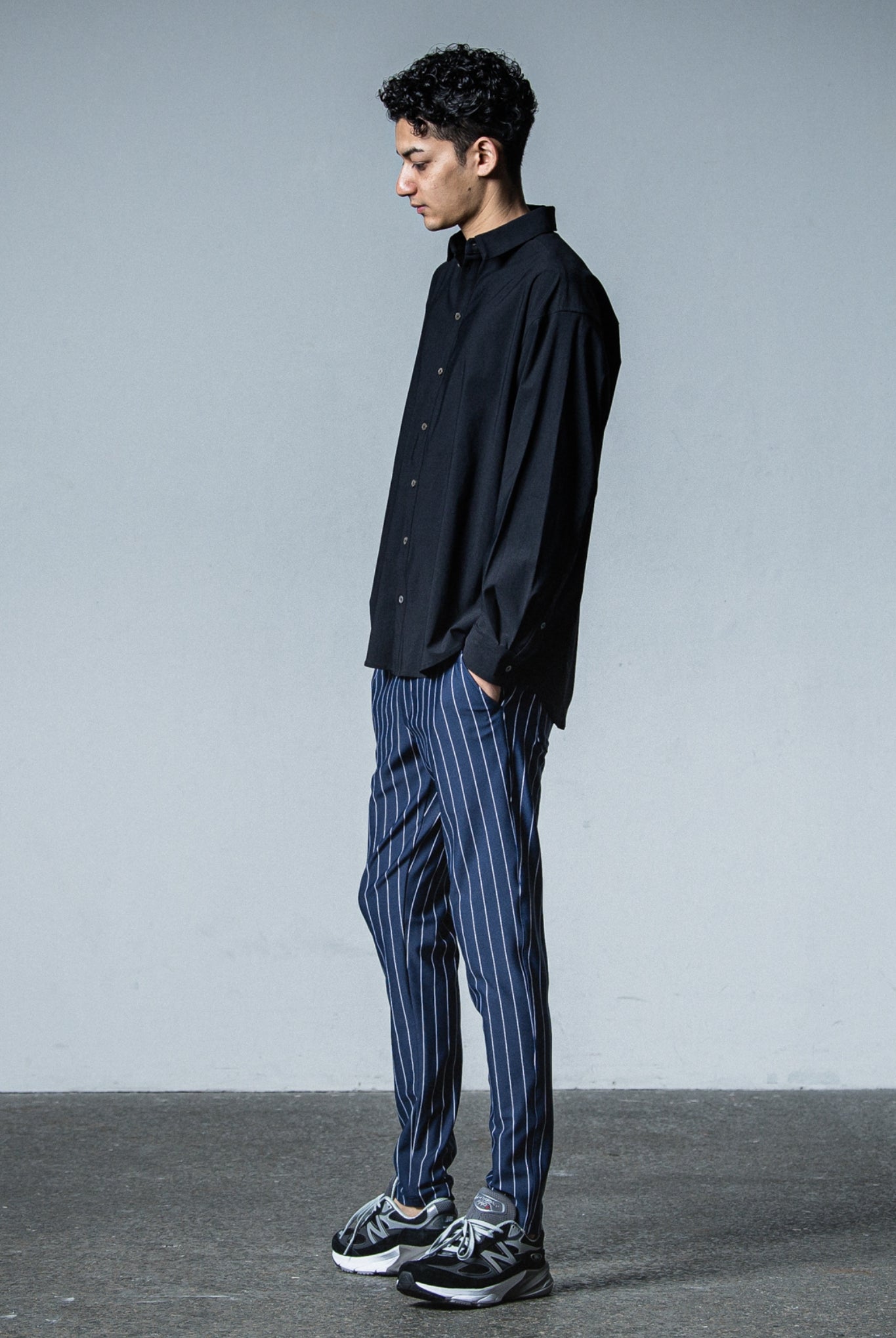 NYLON jack shirts RC33-SH-001 シャツ ストレッチ 速乾 / BLACK