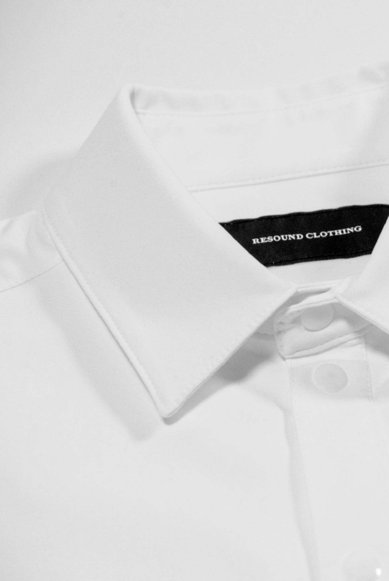 【TRANSIT SQUARE 別注】 NYLON jack shirts RC33-SH-001T シャツ ストレッチ 速乾 / WHITE