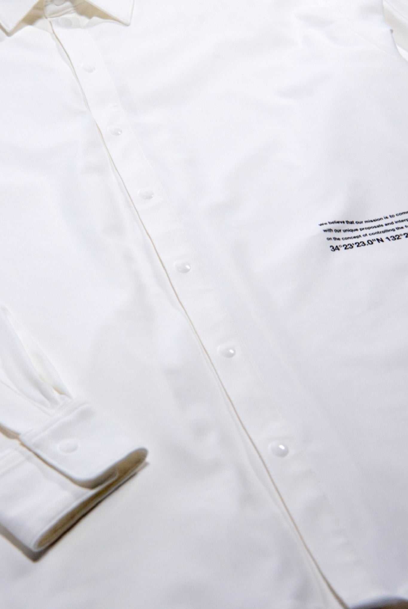 【TRANSIT SQUARE 別注】 NYLON jack shirts RC33-SH-001T シャツ ストレッチ 速乾 / WHITE