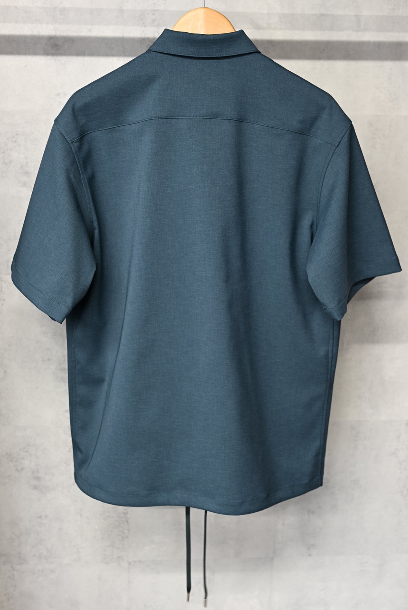 PULLOVER HALF shirt OVER SIZE シャツ / GREEN