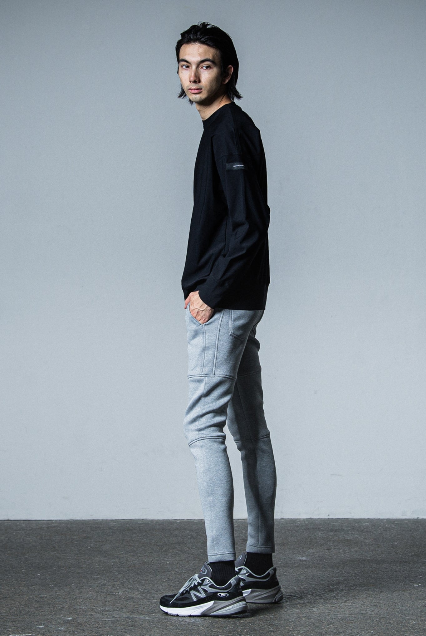 SLASH PT RC33-ST-012 super tight taperd ロングパンツ 速乾 ストレッチ / GREY