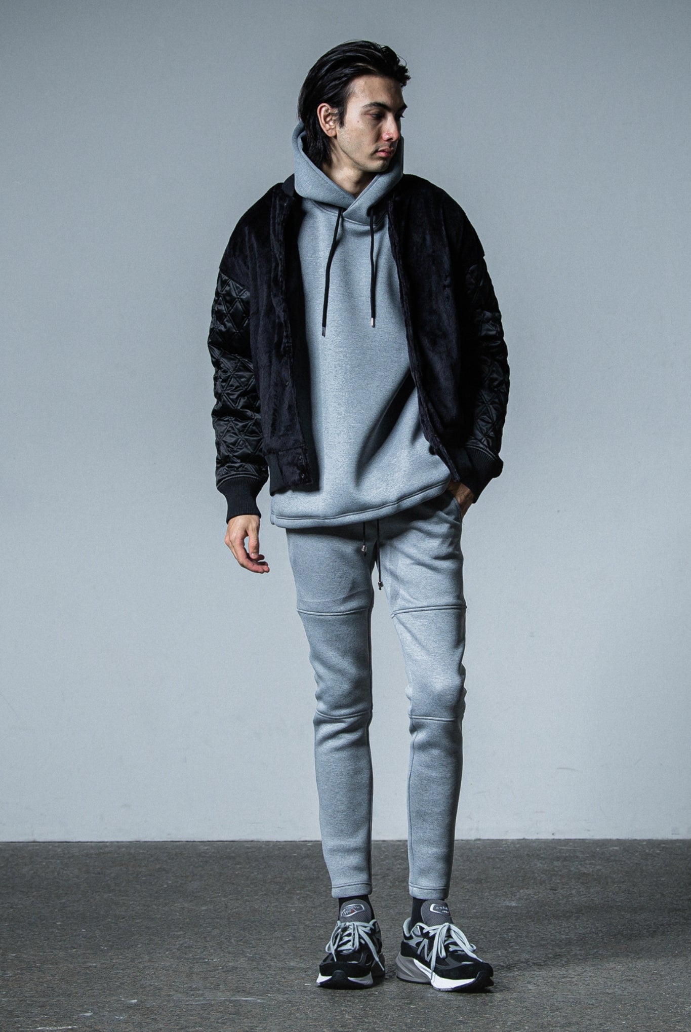 SLASH PT RC33-ST-012 super tight taperd ロングパンツ 速乾 ストレッチ / GREY