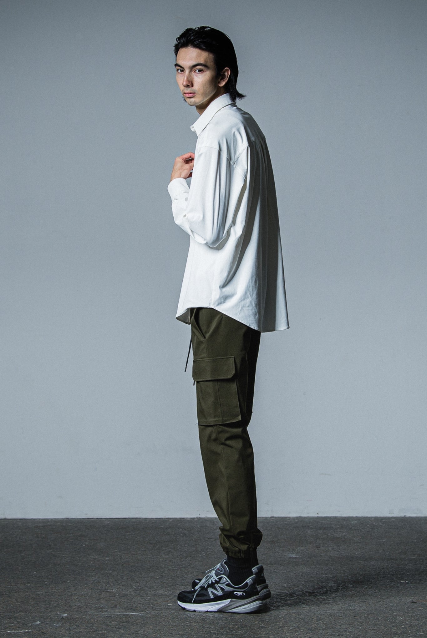 PT CARGO PANTS RC33-ST-035 SEMI LOOSE FIT ロングパンツ イージーカーゴ 速乾 / KHAKI