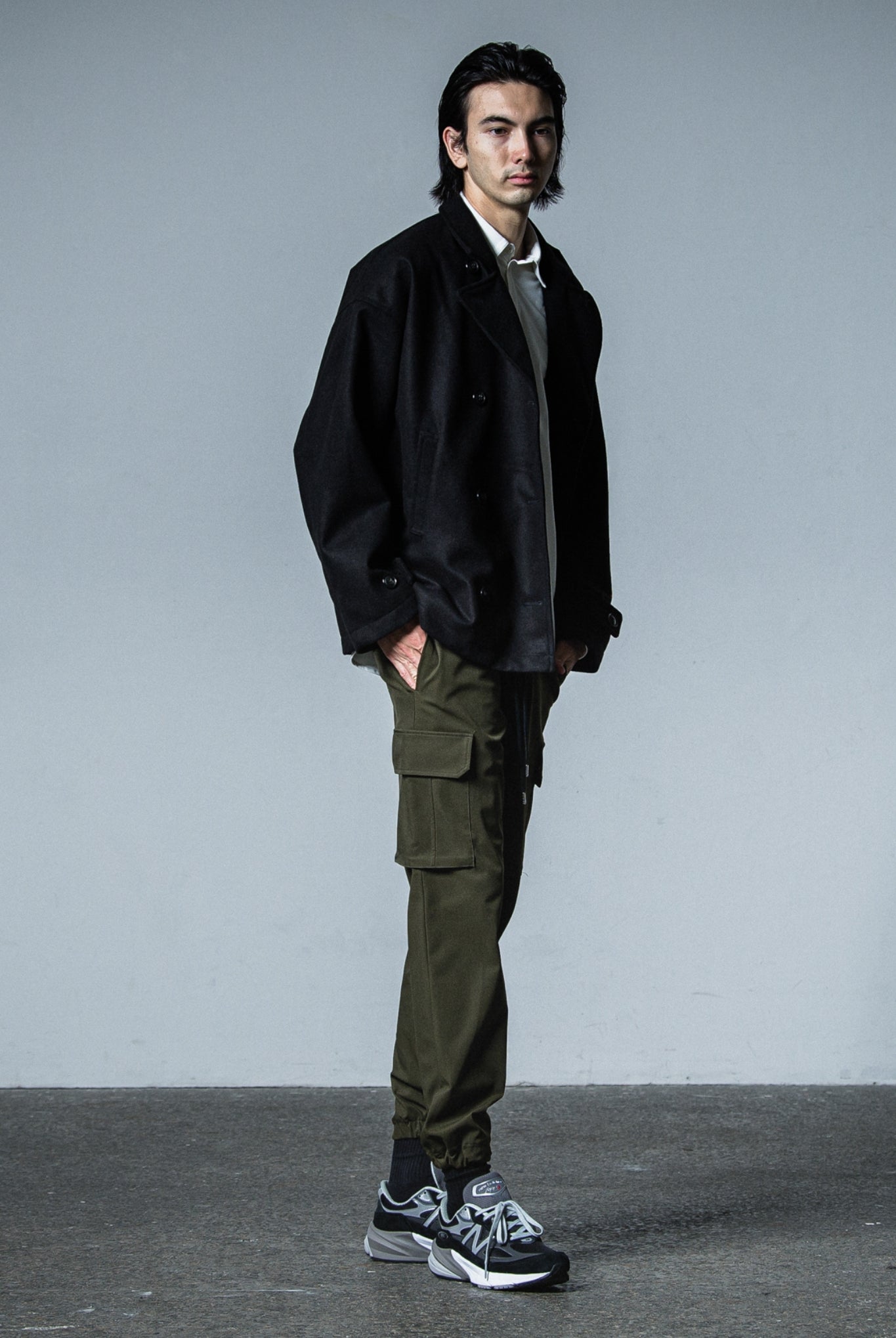 PT CARGO PANTS RC33-ST-035 SEMI LOOSE FIT ロングパンツ イージーカーゴ 速乾 / KHAKI