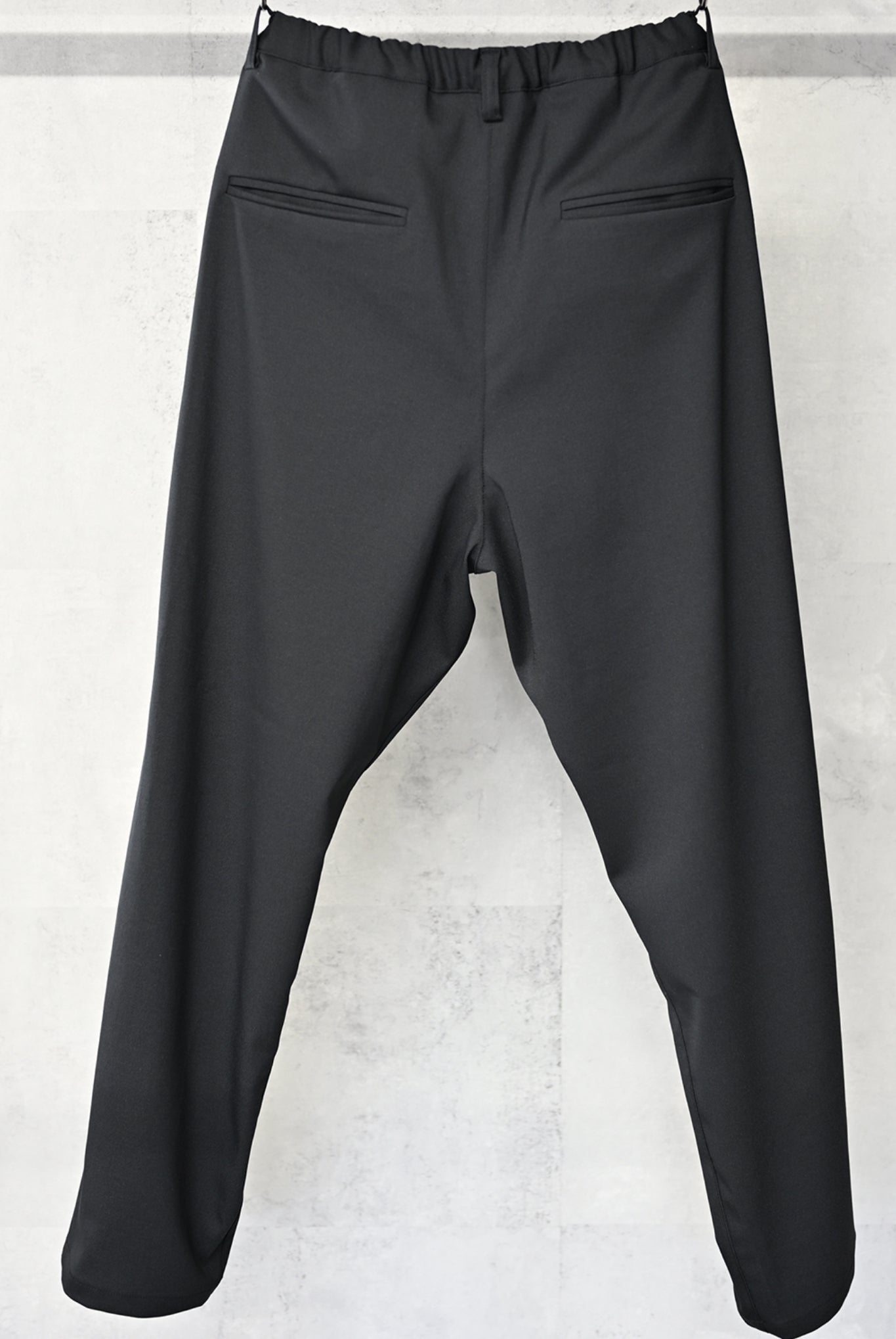 PAT WIDE EASY PANTS (POLY) RC33-ST-036BN WIDE TAPERD ロングパンツ ワイド イージースラックス ストレッチ / BLACK