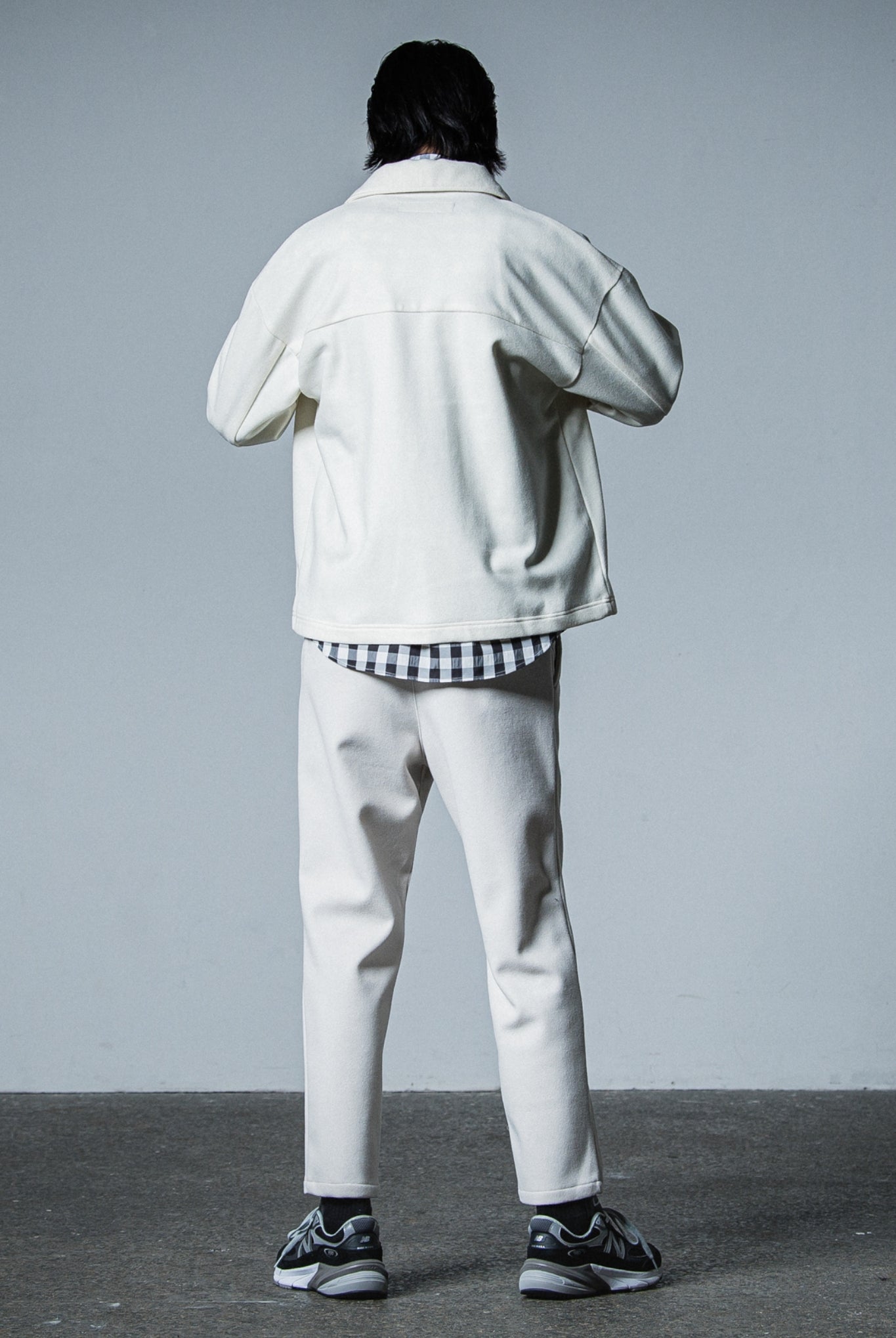 PAT WIDE EASY PANTS (MELTON) RC33-ST-036BN WIDE TAPERD ロングパンツ ワイド イージースラックス 保温 速乾 ストレッチ / OFF WHITE