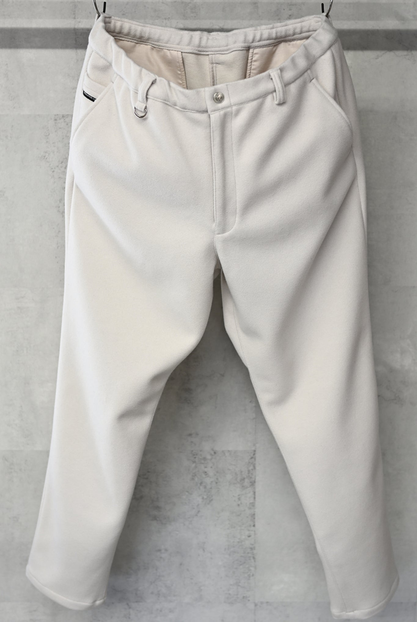 PAT WIDE EASY PANTS (MELTON) RC33-ST-036BN WIDE TAPERD ロングパンツ ワイド イージースラックス 保温 速乾 ストレッチ / OFF WHITE