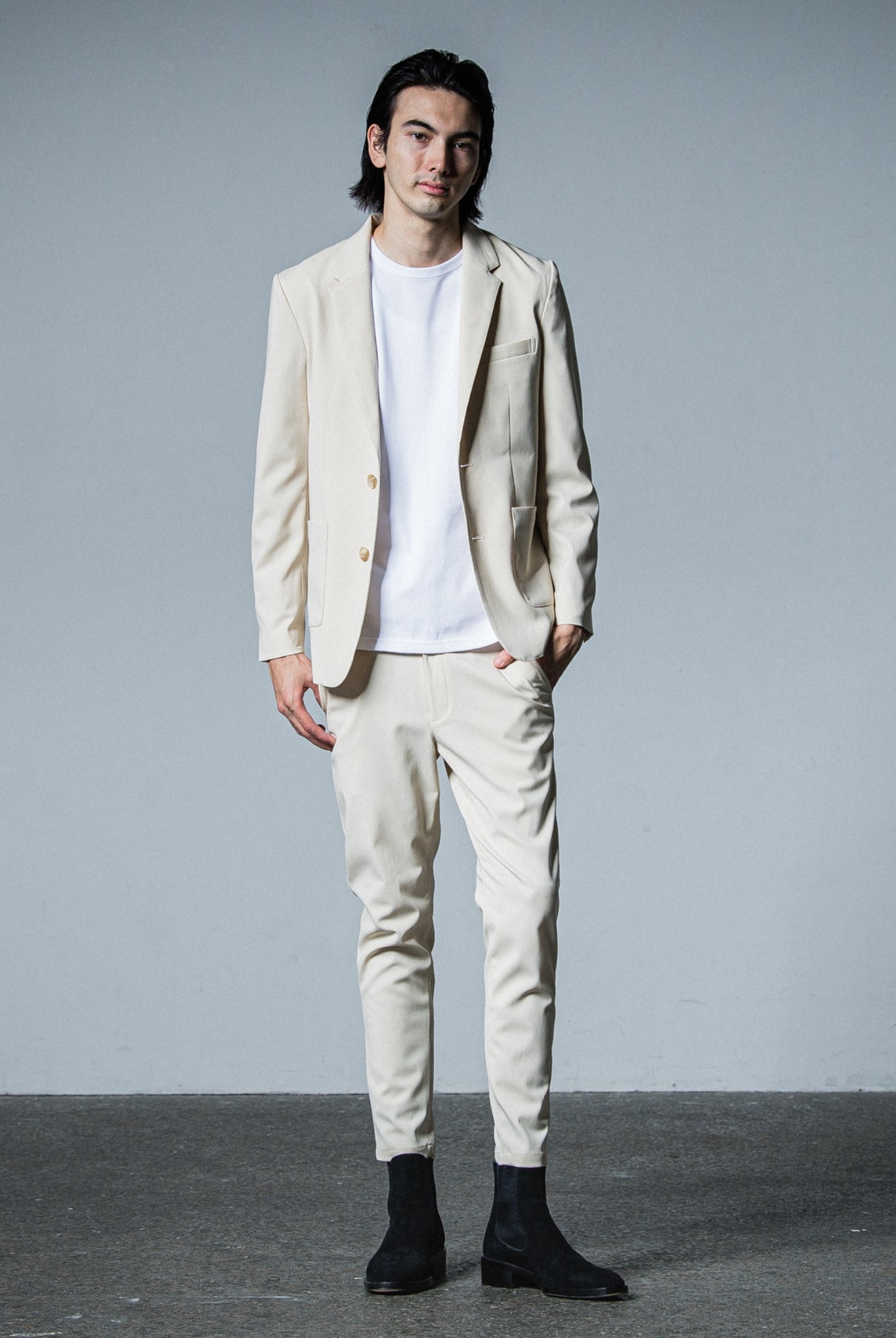 PAT TIGHT EASY PANTS RC33-ST-037BN TIGHT TAPERD ロングパンツ タイト イージースラックス ストレッチ / BEIGE