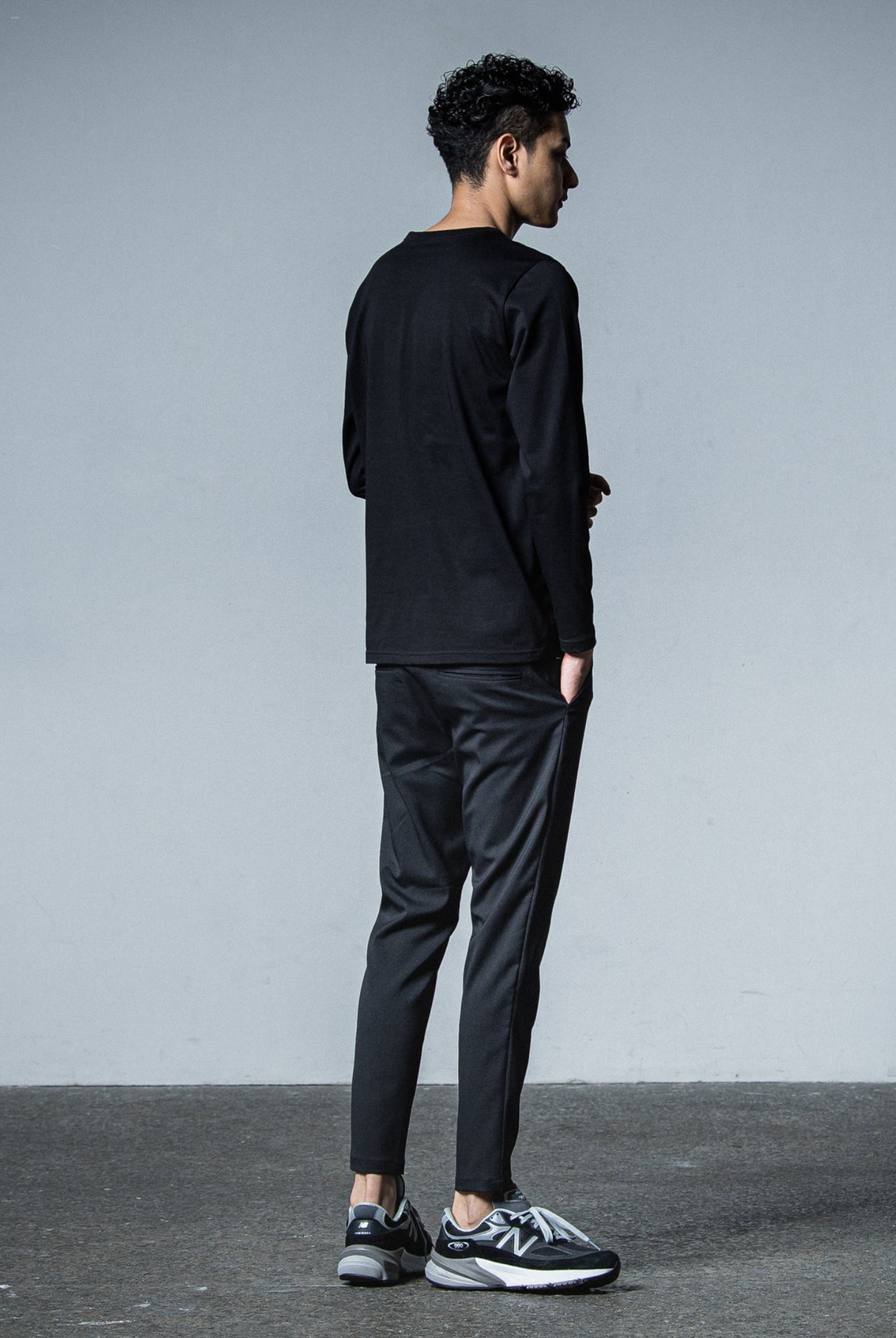 PAT TIGHT EASY PANTS RC33-ST-037BN TIGHT TAPERD ロングパンツ タイト イージースラックス ストレッチ / BLACK