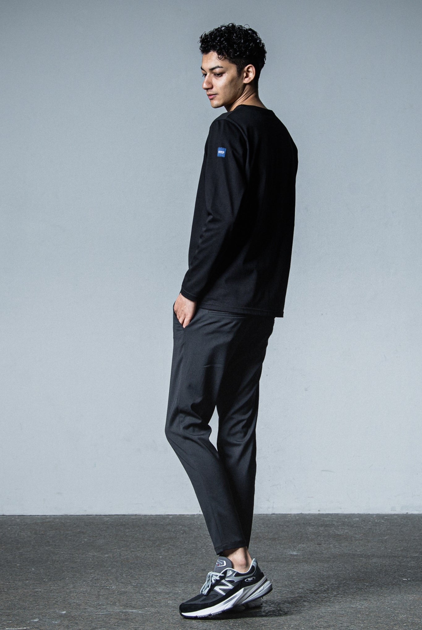 PAT TIGHT EASY PANTS RC33-ST-037BN TIGHT TAPERD ロングパンツ タイト イージースラックス ストレッチ / BLACK